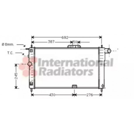 Радіатор DAEW NEXIA 15 MT - AC 94- (Van Wezel)