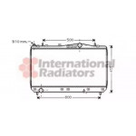 Радіатор REZZO/TACUMA MT 00-04 (Van Wezel) 