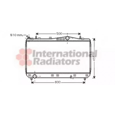 Радиатор охлаждения двигателя REZZO/TACUMA MT 00-04 (Van Wezel)