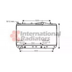 Радiатор охлодження (вир-во Van Wezel) 