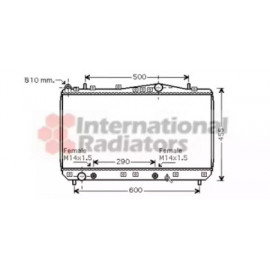Радiатор охлодження (вир-во Van Wezel)