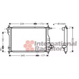 Радiатор охлодження (вир-во Van Wezel)