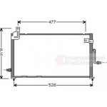 Конденсор кондиціонера DAEW MATIZ 0.8 MT/AT 00- (Van Wezel) 