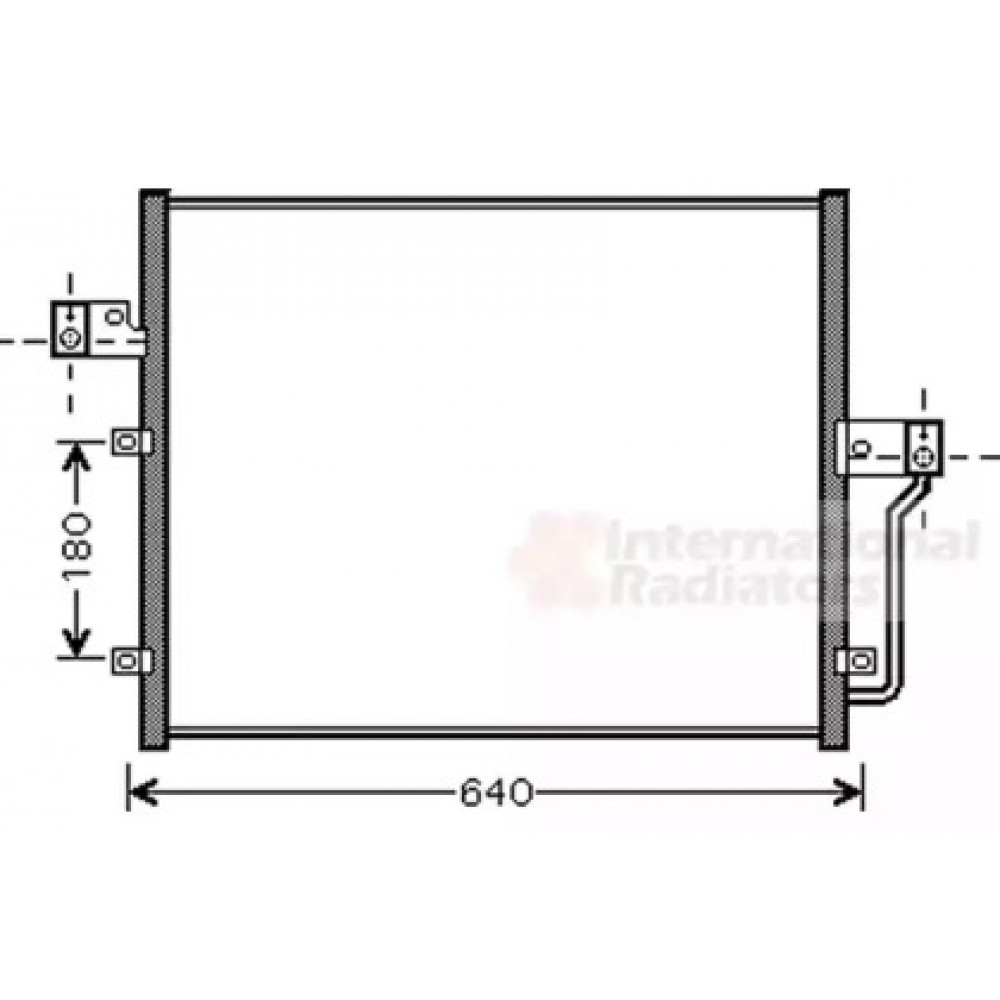 Радиатор кондиционера SSANG YONG (пр-во Van Wezel)