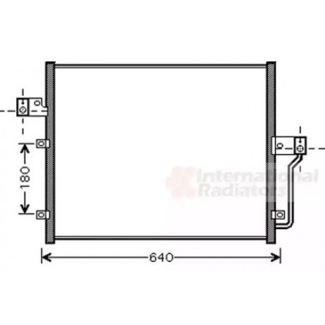 Радиатор кондиционера SSANG YONG (пр-во Van Wezel)
