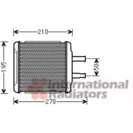 Радiатор обігрівача (вир-во Van Wezel)