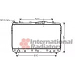 Радіатор NUBIRA/LACETTI MT 03- (Van Wezel) 