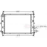 Радiатор охолодження (вир-во Van Wezel) 