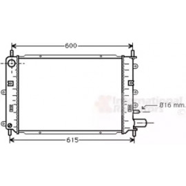 Радiатор охолодження (вир-во Van Wezel)