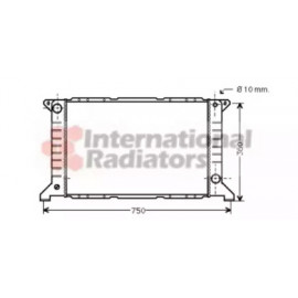 Радiатор охолодження (вир-во Van Wezel)