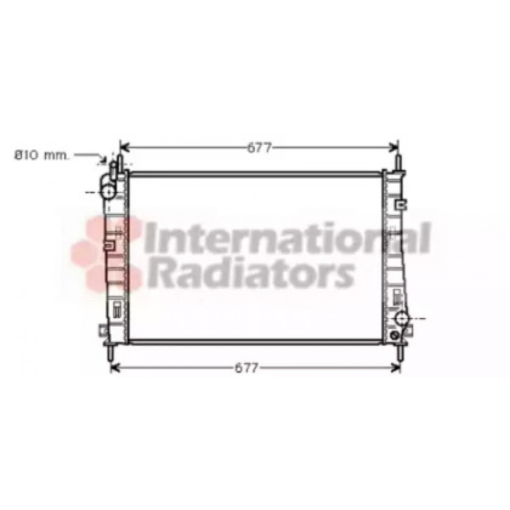 Радіатор MONDEO3 18/20 MT +-AC 00- (Van Wezel)