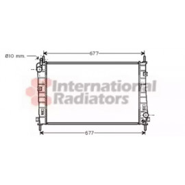 Радиатор охлаждения двигателя MONDEO3 18/20 MT +-AC 00- (Van Wezel)