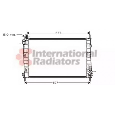 Радіатор MONDEO3 18/20 MT +-AC 00- (Van Wezel)