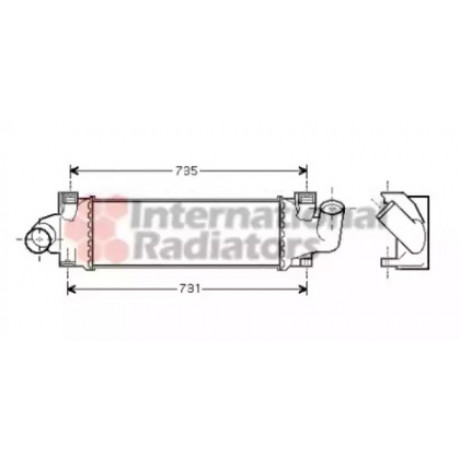 Интеркулер FOCUS2/FOC C-MAX TDCi 03- (пр-во Van Wezel)