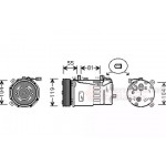 Компресор кондиціонера (вир-во Van Wezel) 