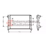 Радіатор DOBLO 19D/TD MT -AC 00- (Van Wezel) 