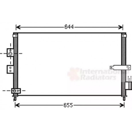 Радиатор кондиционера HONDA CIVIC VIII (FA, FD) (05-) (пр-во Van Wezel)