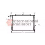 Радіатор H200/SATELLITE 25D 98-02 (Van Wezel) 