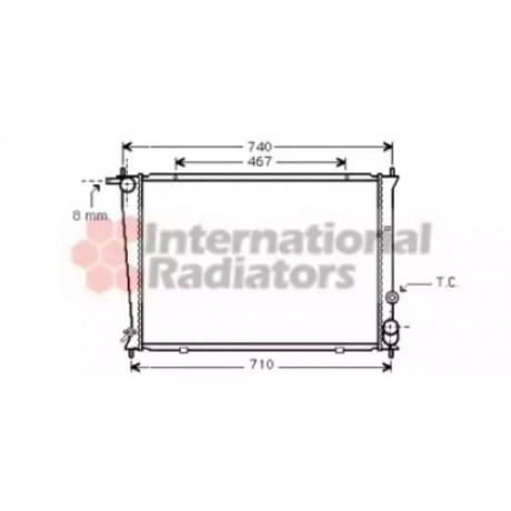 Радіатор H200/SATELLITE 25D 98-02 (Van Wezel)