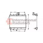 Радiатор охлодження (вир-во Van Wezel) 