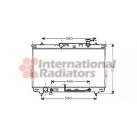 Радiатор охолодження (вир-во Van Wezel)