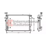 Радiатор охлодження (вир-во Van Wezel) 