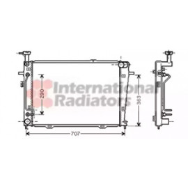 Радiатор охлодження (вир-во Van Wezel)