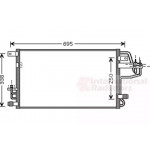 Конденсор кондиціонера TUCSON/SPORTAGE ALL 04- (Van Wezel) 