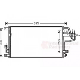Конденсор кондиціонера TUCSON/SPORTAGE ALL 04- (Van Wezel)