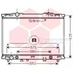 Радiатор охолодження (вир-во Van Wezel) 