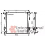 Радіатор CEED 16CRDiPF MT 06- (Van Wezel) 