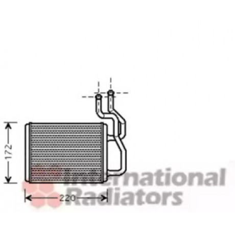 Радиатор отопителя KIA CARENS (пр-во Van Wezel)
