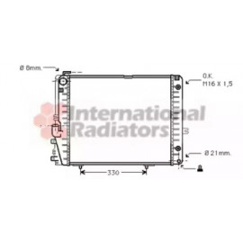 Радіатор MB W124 MT/AT +AC 89-96 (Van Wezel)