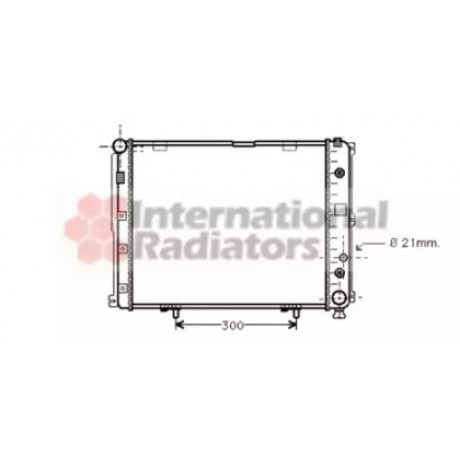 Радиатор охлаждения MERCEDES E-CLASS W 124 (84-) E 220 (пр-во Van Wezel)