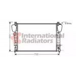 Радіатор CL600/CL55AMG AT 99- (Van Wezel) 