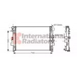 Радiатор охолодження (вир-во Van Wezel) 