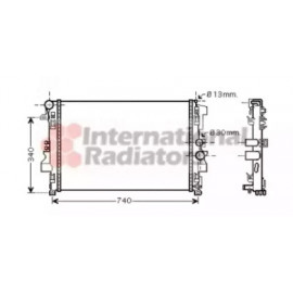 Радiатор охолодження (вир-во Van Wezel)