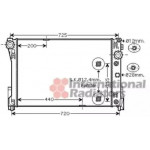 Радiатор MERCEDES-BENZ (вир-во Van Wezel) 