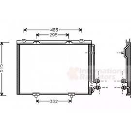 Конденсор кондиціонера MB W210 E-CLASS MT/AT 95- (Van Wezel)