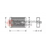 Радіатор опалювача W 202  H / A 03/97- (Van Wezel) 