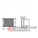 Радіатор опалювача SPRINTER ALL 95-06 (Van Wezel) 