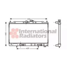 Радіатор GALANT5 20/4/5 AT 97- (Van Wezel)