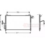 Конденсор кондиционера MZ323 2.0D MT/AT 98-00 (Van Wezel) 