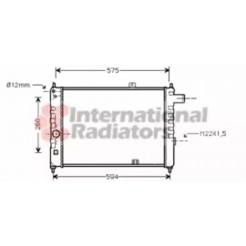 Радiатор охолодження (вир-во Van Wezel)