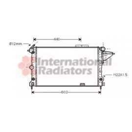 Радіатор VECTRA A 16/18/20 AT 88- (Van Wezel)