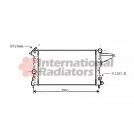 Радиатор охлаждения двигателя VECTRA A 1.4/1.6 MT 88-95 (Van Wezel)