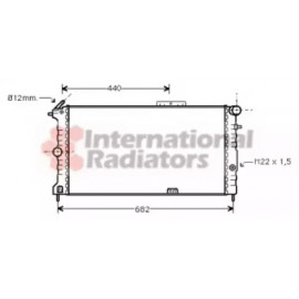Радіатор VECTRA A 14/16/18/20/17D (Van Wezel)