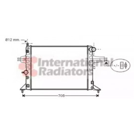 Радіатор ASTRA G/ZAFIRA AT -AC 98- (Van Wezel)