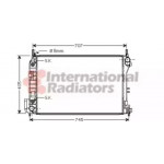 Радіатор VECTRA C/SIGNUM AT +/-AC (Van Wezel) 