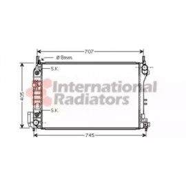 Радіатор VECTRA C/SIGNUM AT +/-AC (Van Wezel)